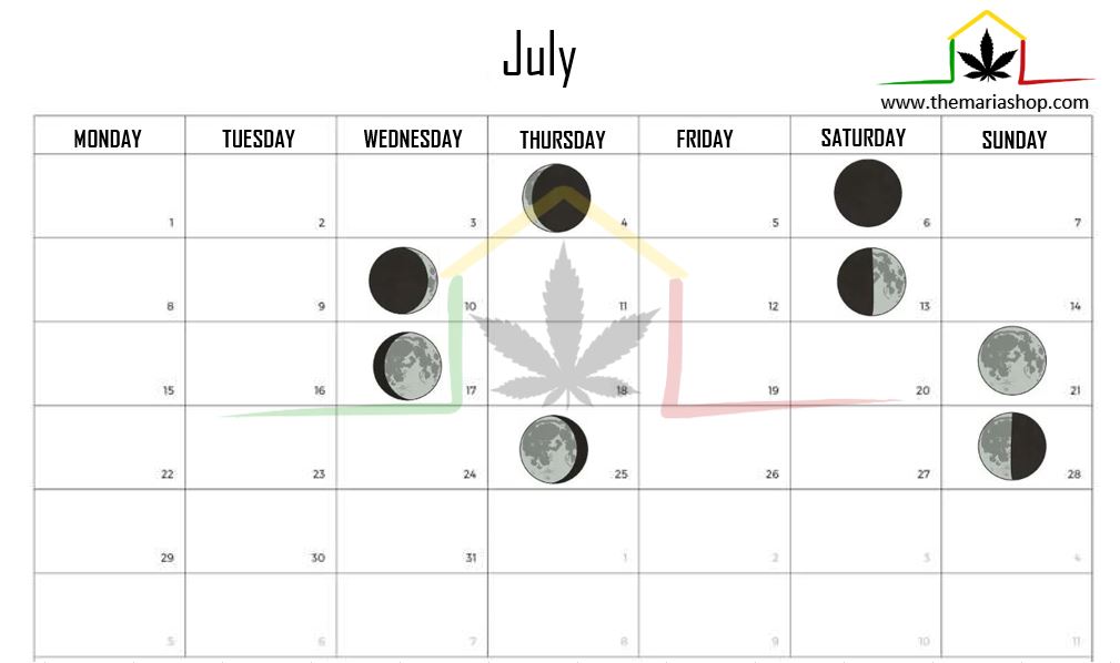 Moon calendar july 2024