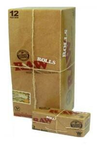 Rollo de papel de fumar RAW ROLLS que puedes comprar en nuestro grow shop online Themariashop.