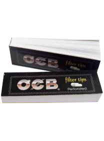 Pack de 10 paquetes de filtros de cartón OCB para hacerte tus propias boquillas para fumar.