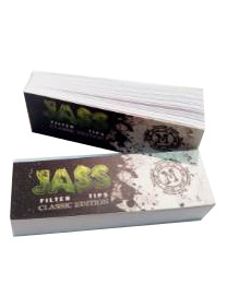 Pack de 10 paquetes de filtros de cartón JASS para hacerte tus propias boquillas para fumar.