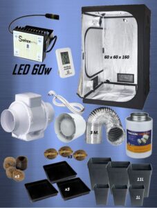 Kit complet de tente de culture d'intérieur LED 60