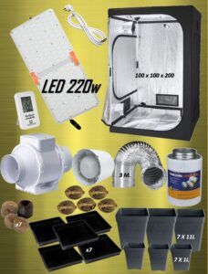 Kit complet de tente de culture d'intérieur LED 100