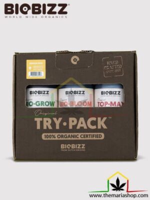 El Try Pack Indoor de biobizz es un pack de fertilizantes orgánicos para el cultivo de plantas en interior, puedes comprarlo en nuestra tienda online.