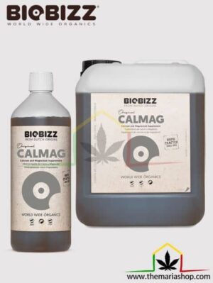 Calmag de Biobizz es un corrector de carencias de calcio y de magnesio en plantas de marihuana.
