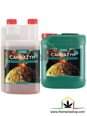 Canna Cannazym mejora la absorción de materias nutritivas para las plantas de marihuana que puedes comprar cannazym en nuestro grow shop online.