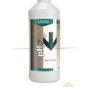 Canna pH Down Ácido Orgánico es un regulador de pH con el que disminuiremos el pH de las soluciones. Ideal para cultivos orgánicos.