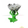Cenicero "Alien Verde y Luna", accesorio para fumar que te decorará con estilo tu rincón de fumador, que puedes comprar en nuestra tienda online Themariashop.