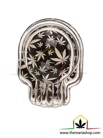 Cenicero "Skull Brillante", accesorio para fumar que te decorará con estilo tu rincón de fumador, que puedes comprar en nuestra tienda online Themariashop.