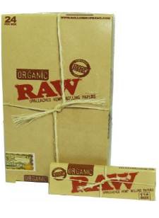 Box of Raw 1 1/4 rolling paper, that you can buy in our grow shop, themariashop