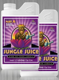 Jungle Juice Bloom A+b, es un abono de floración biológico para plantas de marihuana de la marca advanced nutrients.
