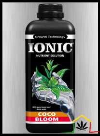 Ionic coco bloom de growth technology, es un abono de floración para cultivar plantas de marihuana en fibra de coco que podrás comprar en Themariashop.