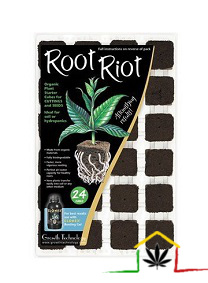 Comprar bandeja semillero Root Riot en el grow shop online themariashop, es ideal para el enraizamiento de esquejes de marihuana.