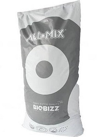 Comprar saco de 20 o 50 litros de tierra All Mix de Biobizz en el grow shop online themariashop.