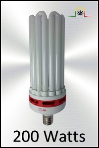 Bombilla bajo consumo CFL 200w mixta, comprar lámpara eco para el cultivo de plantas de marihuana en interior.