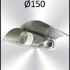 Reflector Coolwings diámetro 150mm para lámparas de mas de 400w con portalámparas de cerámica, ideal para cultivos de de marihuana en interior.