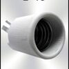 Portalámparas de cerámica boca E40 para lámparas de sodio (HPS), halogenuros metálicos (MH) y bombillas CFL bajo consumo.