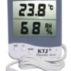 Termo higrómetro digital TA218C con sonda, ideal para medir la temperatura y humedad de tu cultivo interior.