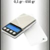 Balanza electrónica de precisión 0,1gr hasta 650gr, Bascula digital Clarity 650 de la marca Kenex. Ideal para pesar la marihuana o extracciones e resina.