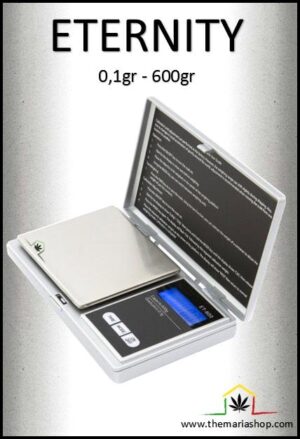Balanza de precisión Kenex ET 600, modelo Eternity, con una precisión mínima de 0,1 gramos hasta 600 gramos máxima, la superficie de pesaje de esta ...