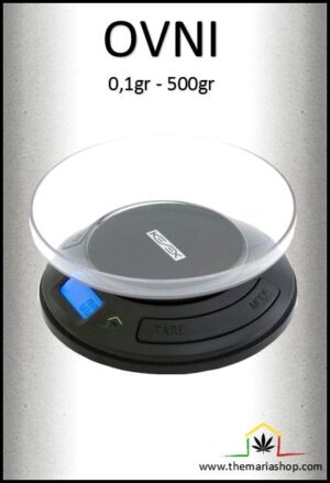 Balanza de precisión 0,1gr hasta 500gr, Balanza electrónic digital OV-500 de la marca Kenex. Ideal para pesar la marihuana o extracciones e resina.