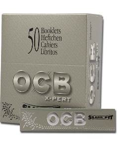 Papel de liar para fumar OCB XPERT SLIM, caja de 50 libritos que puedes comprar en nuestro grow shop Themariashop.