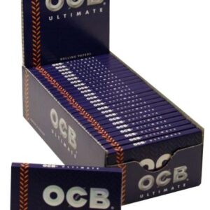 Papel para fumar OCB ULTIMATE doble Clasico, caja de 25 paquetes que puedes comprar en nuestro grow shop online.