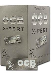 Papel de liar para fumar OCB XPERT 1.1/4 gris, caja de 25 libritos que puedes comprar en nuestro grow shop Themariashop.