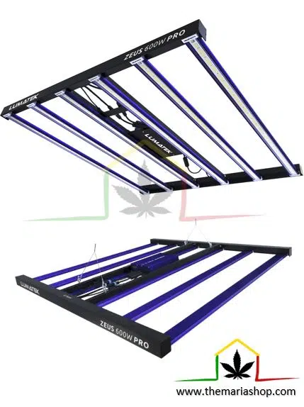 El sistema de iluminación LED Lumatek Zeus 600w PRO 2.9 es de los mejores paneles LED para el cultivo de marihuana. Cómpralo al mejor precio en Themariashop