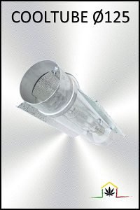 The cool tube reflector 125mm with E40 lamp holder allows to reduce the heat of marijuana growing spaces, for bulbs of 250w and 400w.