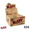 caja de 24 librillos de papel raw slim + tips