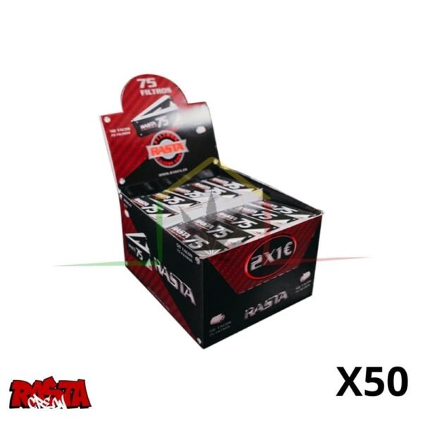 caja 50 filtros cartón Rasta