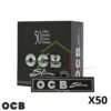 caja 50 paquetes OCB slim premium