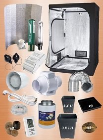 KIT ARMARIO CULTIVO COMPLETO 60x60x160cm