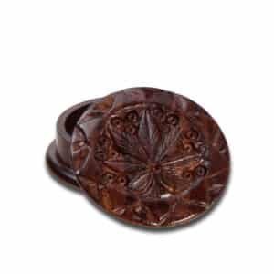 grinder madera hoja cannabis