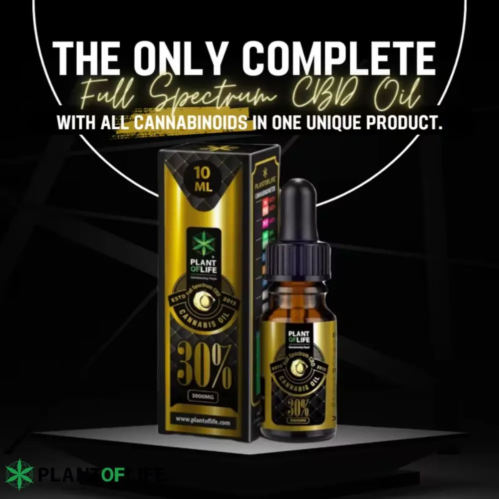 huile de cbd 30% full spectrum plant of life